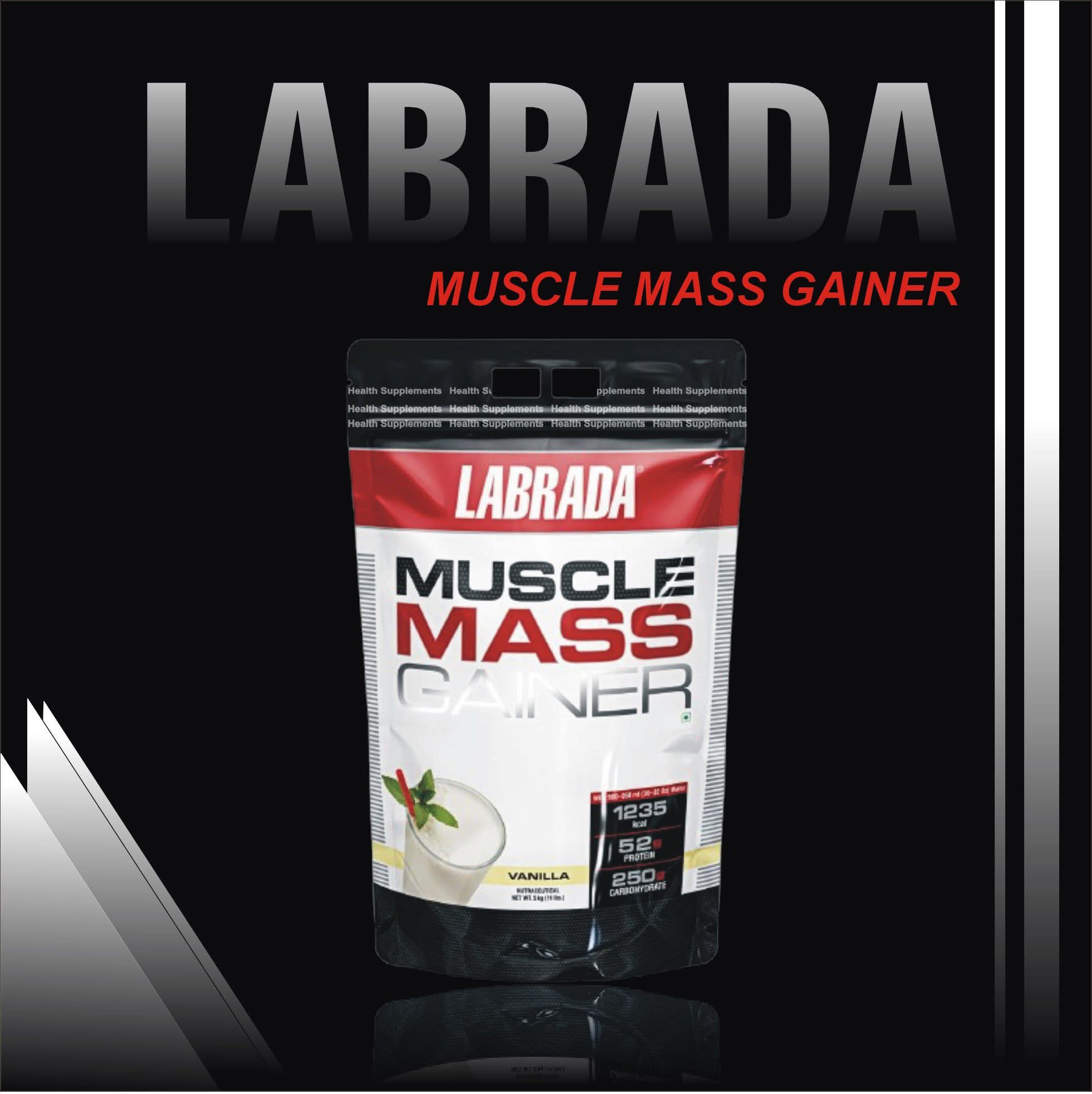 Labrada Muscle Mass Gainer – Vanilla | Premium Health Supplement for Muscle Growth