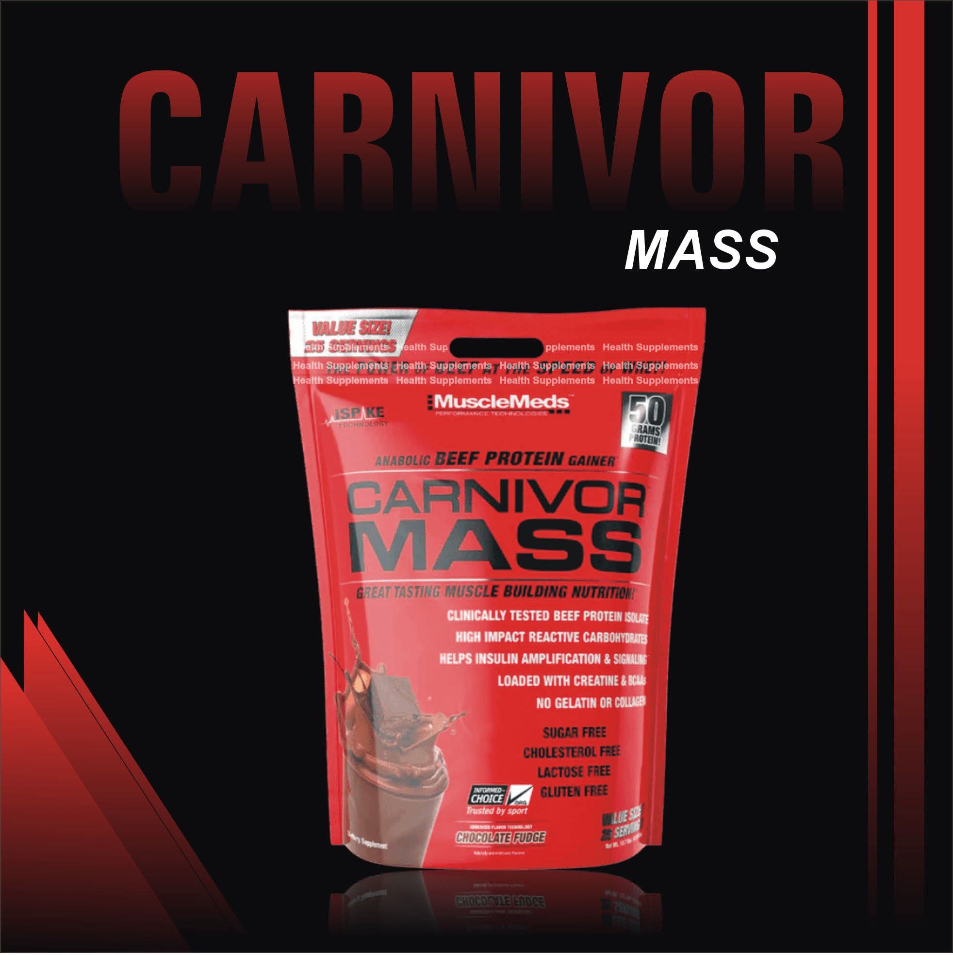Carnivor Mass – Anabolic Beef Protein Gainer (50g Protein per Serving)