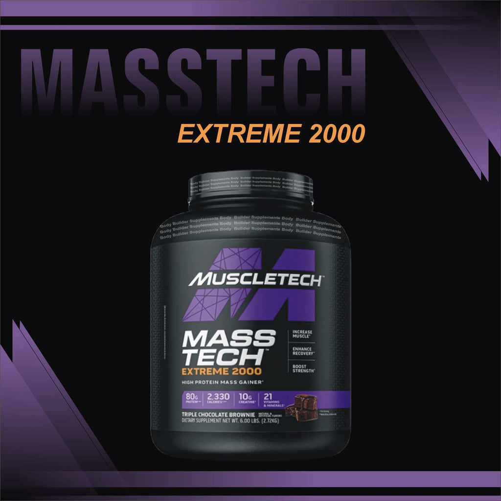 MassTech Extreme 2000 – Advanced High-Protein Mass Gainer Box