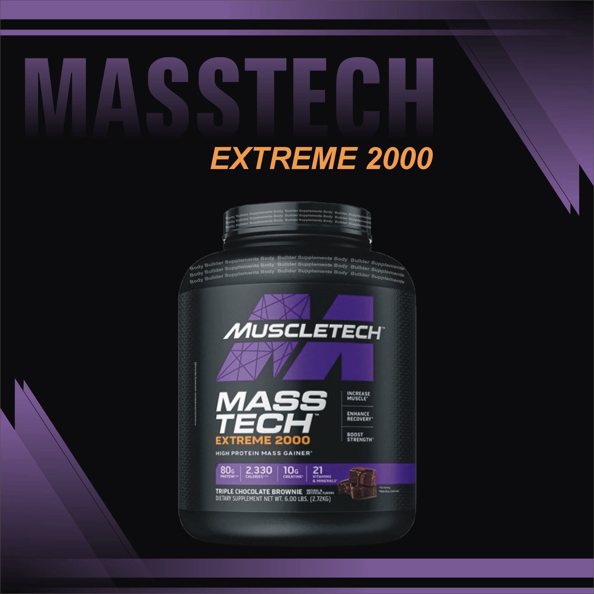 MassTech Extreme 2000 – Advanced High-Protein Mass Gainer Box
