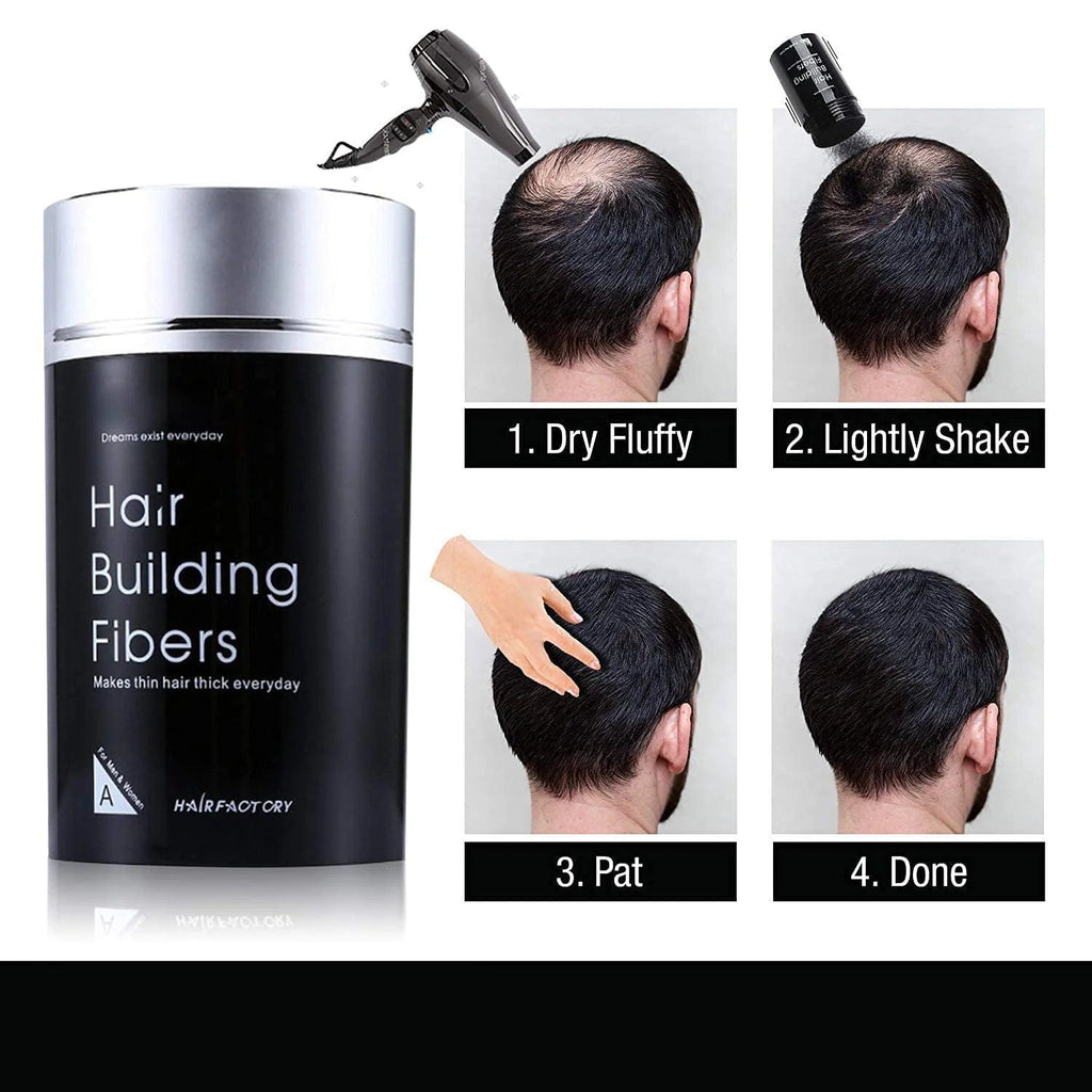 Hair Building Fiber – Instant Thick, Full & Natural-Looking Hair